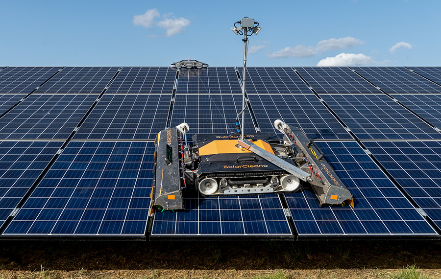 solar panel cleaning safety system