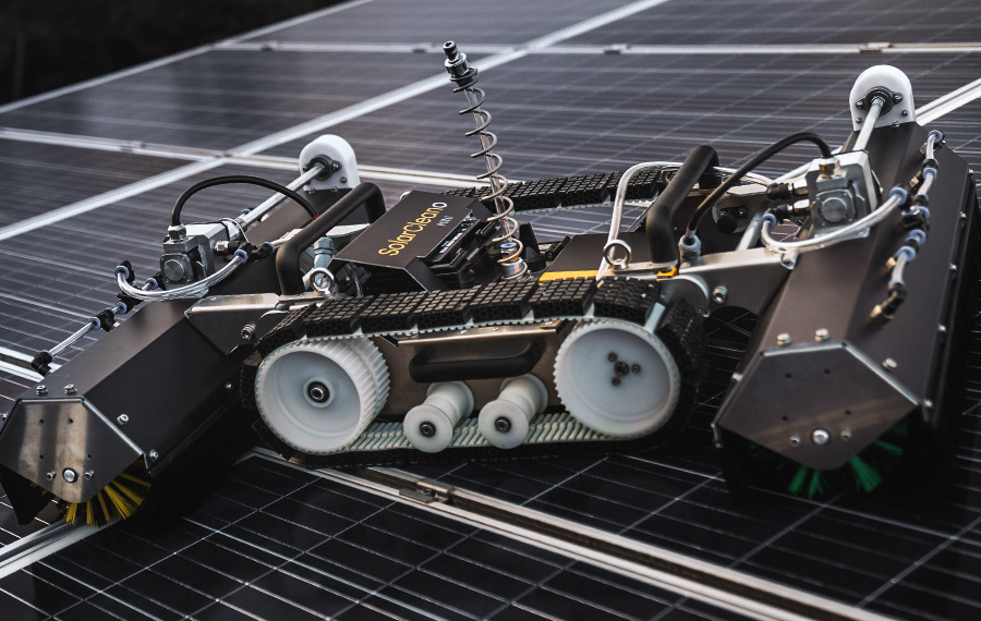 solar panel robot design