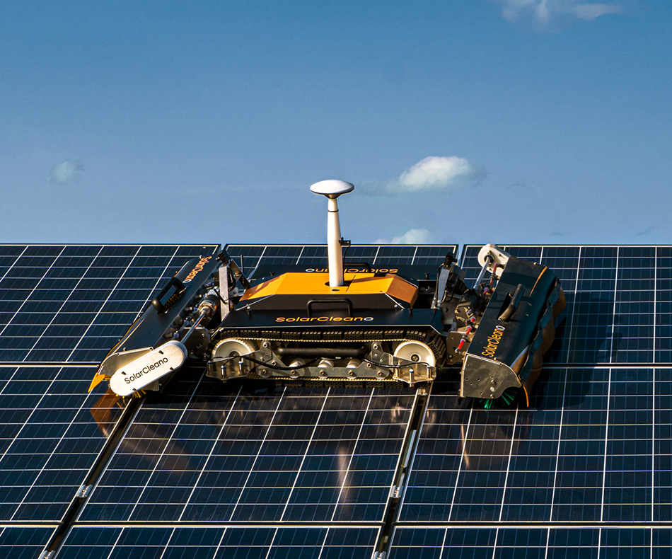 automated solar panel robot cleaner in Middle East for preventive maintenance