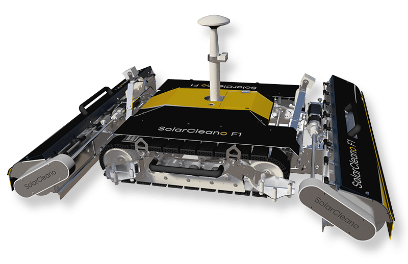 solar panel self cleaning machine