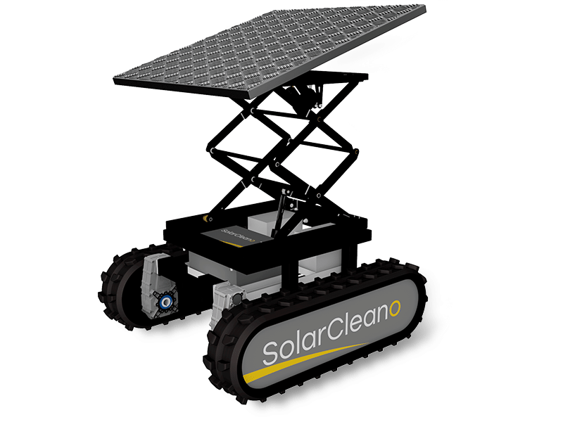 machine adapting solar panel inclinations